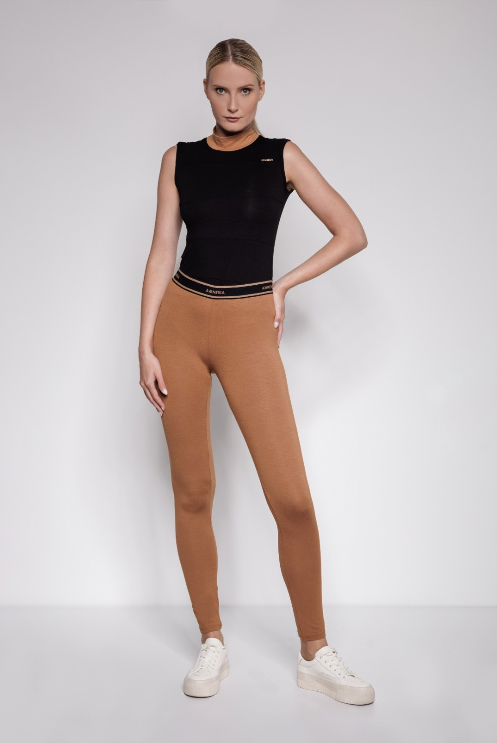 Amnesia Barna Trudi Leggings - Ildi Divat Dunaharaszti