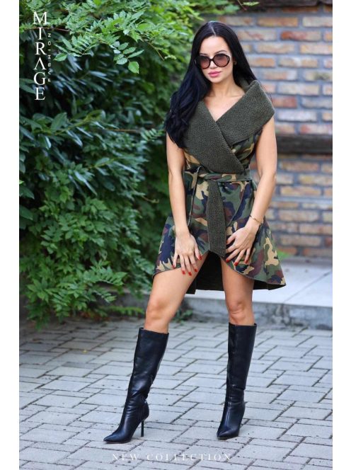 Mirage Fashion Vani Khaki Műirha Mellény+Kötő