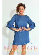 Mirage Fashion Biblon Farmerkék Ruha+Öv